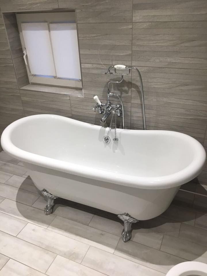 Commercial plumbing installation